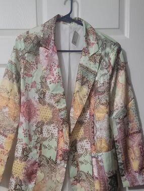 Women's Multi-Color Printed Blazer